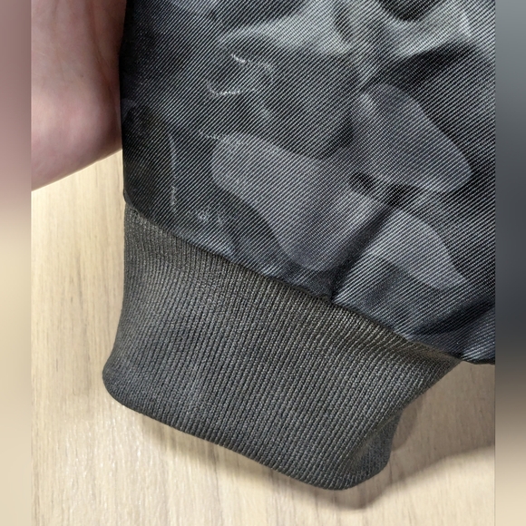 Members Only Jacket Mens Med Camo Zip Bomber Flight Military Satin Hooded A005 - Picture 13 of 14